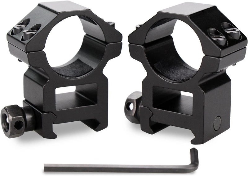 Modkin Store Scope Rings, Rifle Scope Mount High Profile Scope Mounts for Picatinny Rail (1 inch, 2 Pieces) - Image 2
